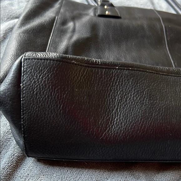 Cole Haan Black Leather Tote Bag - Picture 4 of 12